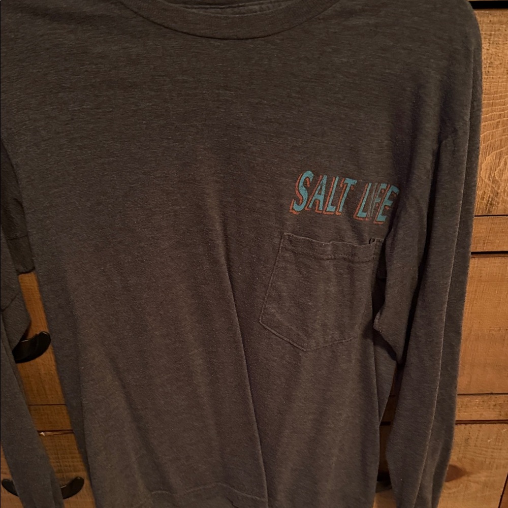 Salt Life Charcoal Long Sleeve Tee